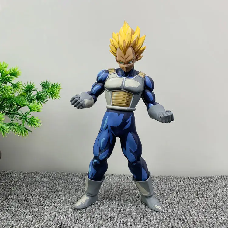 Anime Dragon Ball Z Super Saiyan Vegeta Manga color modelo juguete figura de acción coleccionable 22cm