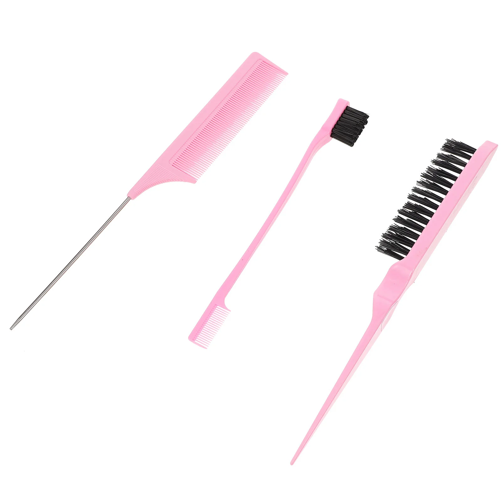 

Teasing Comb for Women Brush Set Three Row Hair Barber Combs Professional Women's