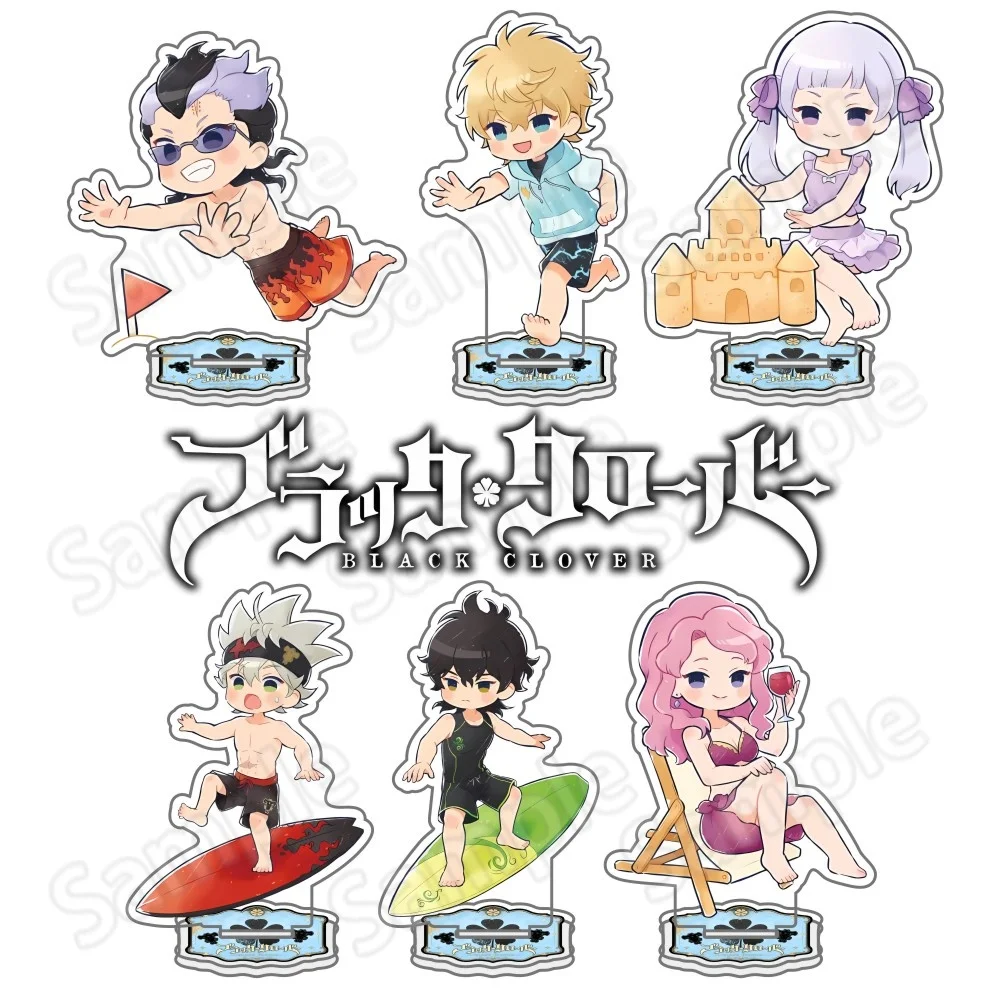 Hot Anime Black Clover 10cm Acrylic Asta Yuno Grinberryall figure Pendant Bag Car Keychain Cell phone Pendant present Gifts