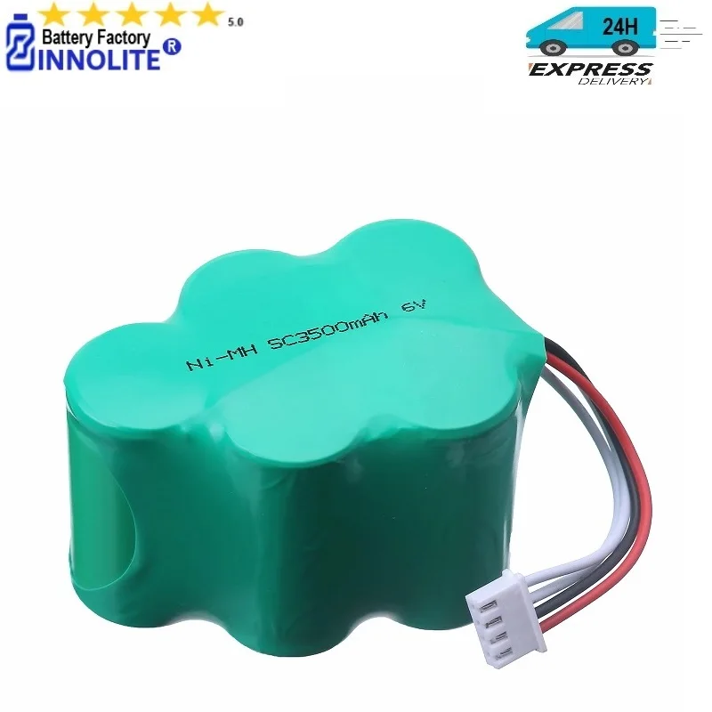 

6V 3500mAh Ni-MH Vacuum Cleaner Robot battery in For D73 D76 620 710 ECOVACS 3300P5 LP43SC Fits COD RB001 CEN630 TBD71