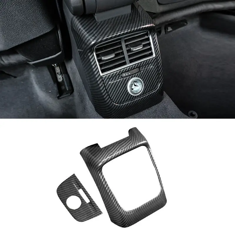 

For Audi A3 8V S3 RS3 2014 2015 2016 2017 2018 Car Accessories Rear Air Conditioning Vent Outlet Anti-kick Panel Cover Trim