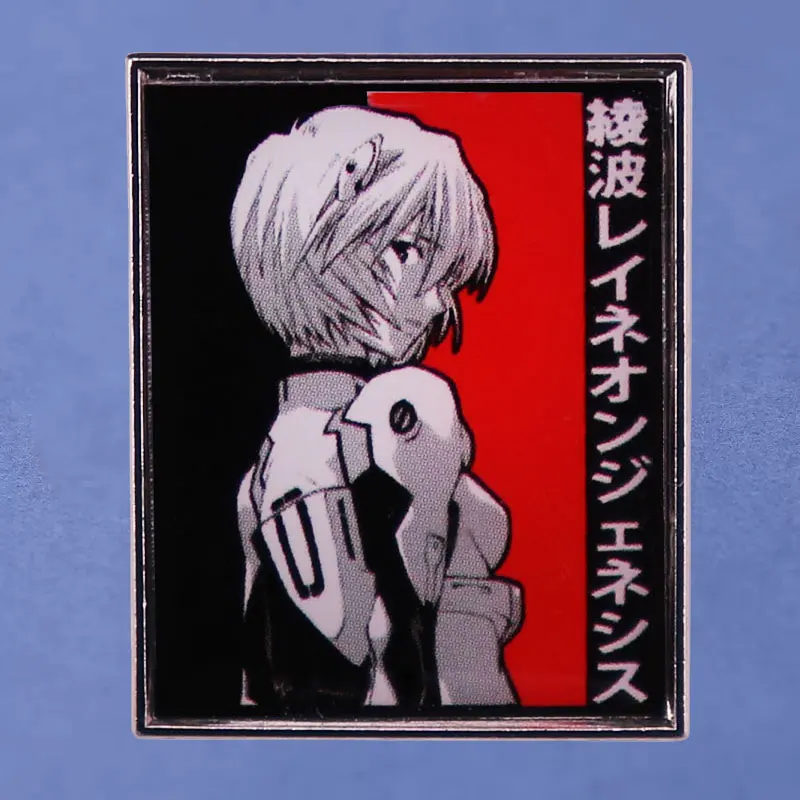 

Neon Genesis Evangelion Ayanami Rei Lapel Pins Backpack Jeans Enamel Brooch Pin Women Fashion Jewelry Gifts Cartoon Badges
