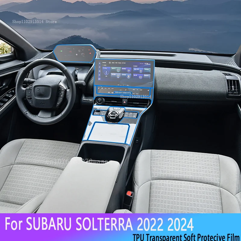 

For SUBARU SOLTERRA 2022 2024 Car Interior Center Console instrument Transparent TPU Film Protective scratch Sticker Accessories