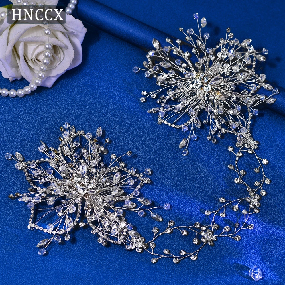 

YouLaPan Flowers Rhinestone Hair Comb Elegant Women Headpiece Exquisite Bridal Hairstyle Decoration Fashion Shiny Headwear HP401