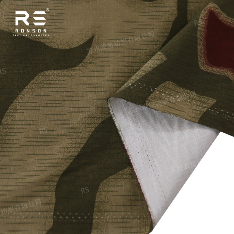 Nc5050 2nd bgs Sumpf muster Sumpf muster Sumpf muster Nylon Baumwoll stoff Nyco Ribstop Camo bedruckter taktischer Uniform stoff