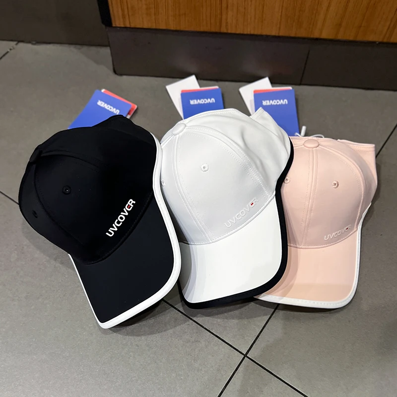 Summer Ice Silk Cool Baseball Cap for Men and Women Outdoor Sunscreen Running Empty Hat Fashion Can Tie A Ponytail Caps