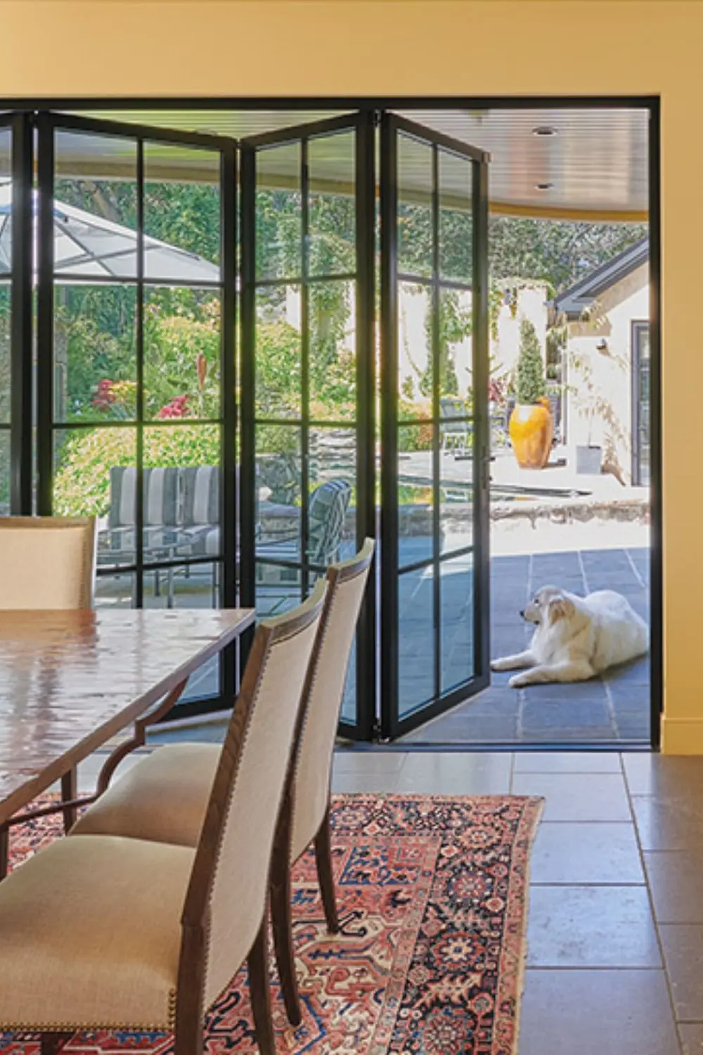 

Factory Outlet Outdoor Manual Folding Door Household Narrow Aluminum Frame Double Glass Panoramic View Sliding Folding Doors