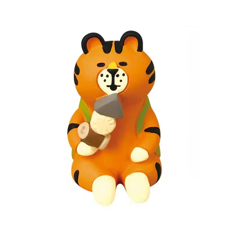 Japanese Groceries Zakka Maneki Neko Lucky Cat Tiger Japan Miniature DIY Ornaments Cartoon Resin Craft Toys Collectible Gifts