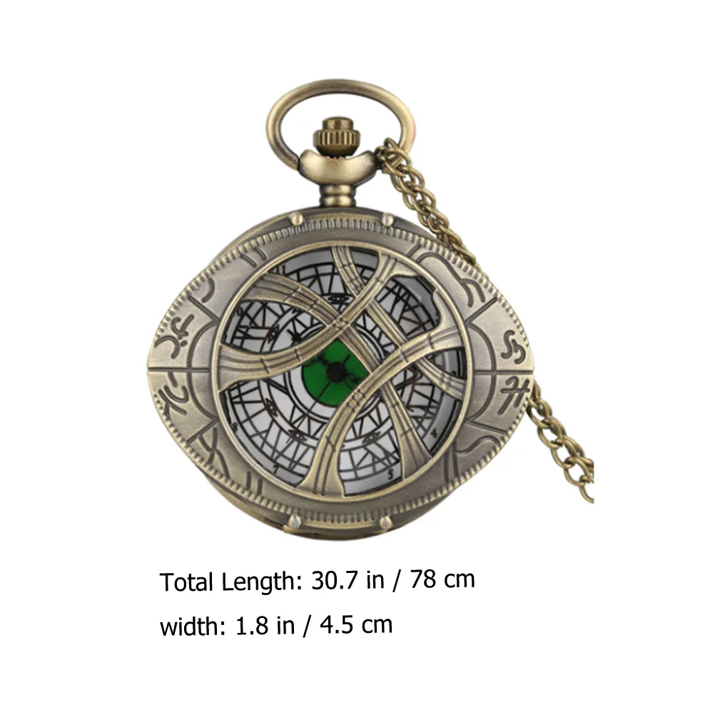 

Vintage Pocket Watch with Chain Fake Watches for Men and Design Pendant Steampunk Delicate