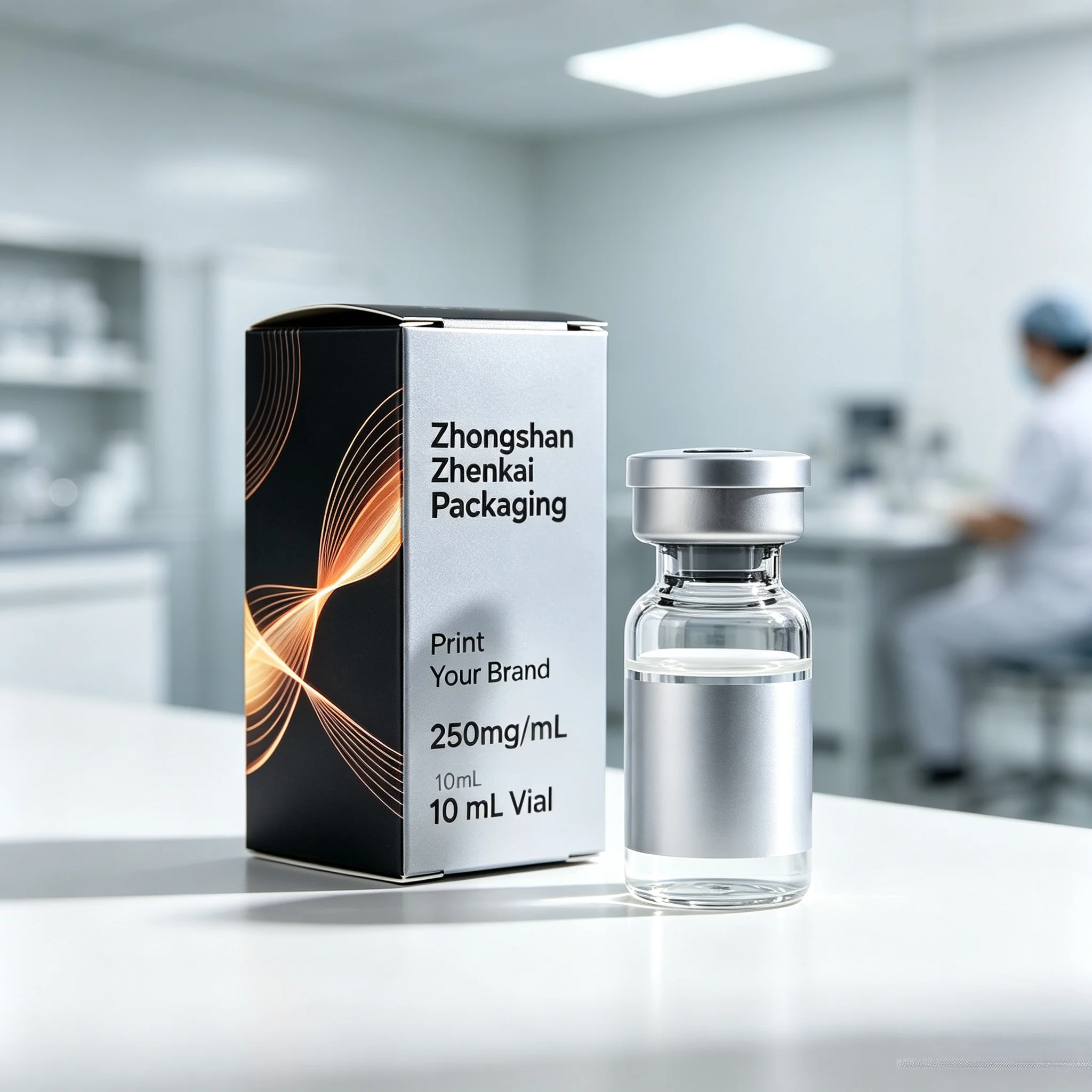 Self Adhesive Peptide Vial Labels With Precision Printing,Waterproof High Temperature Resistance for Injectable Health Vials