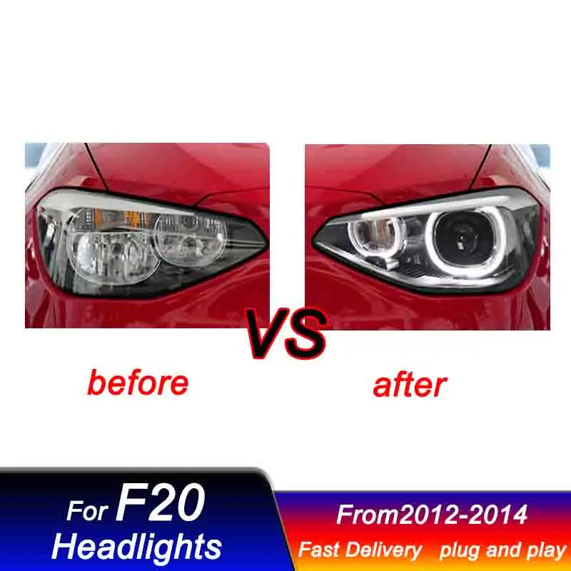 Car Led Headlights For BMW 1 series F20 2012-2014 new style full LED Head Lamp Upgrade DRL Dynamic Signal Front light Assembly