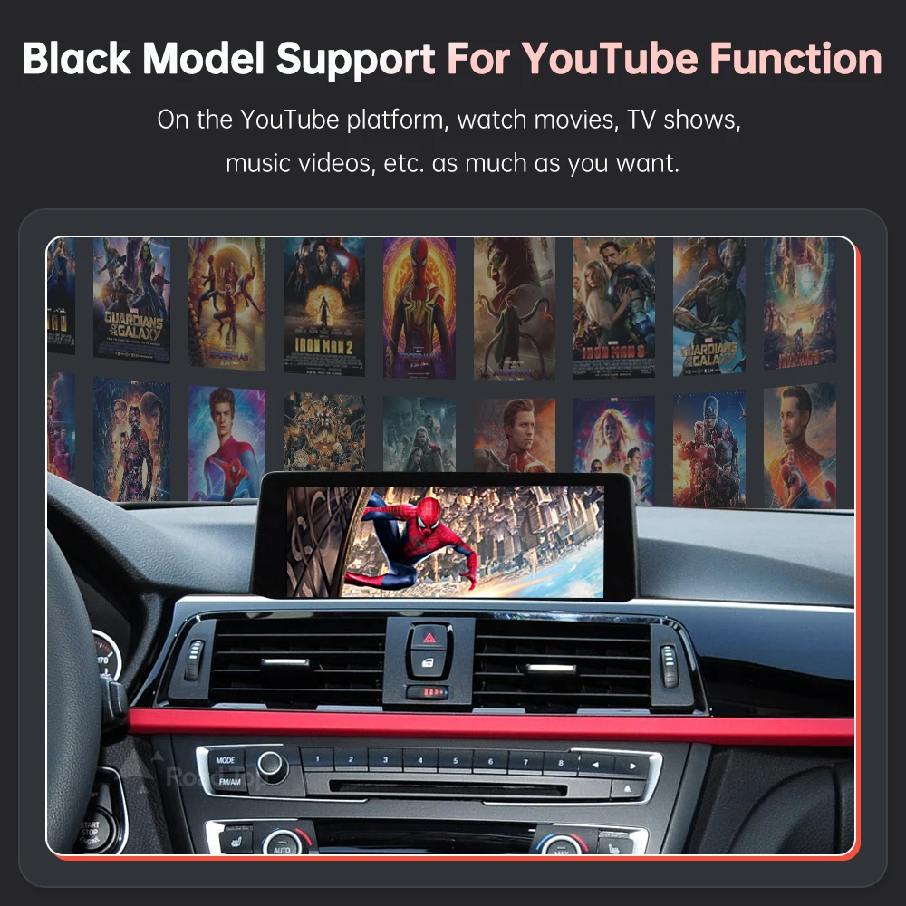 مشغل سيارة لاسلكي أندرويد مع وصلة مرآة ، البث ، وظيفة تشغيل السيارة ، بي ام دبليو 3 4 سلسلة ، F30 ، F31 ، F32 ، F33 ، F34 ، F35 ، F36 #5