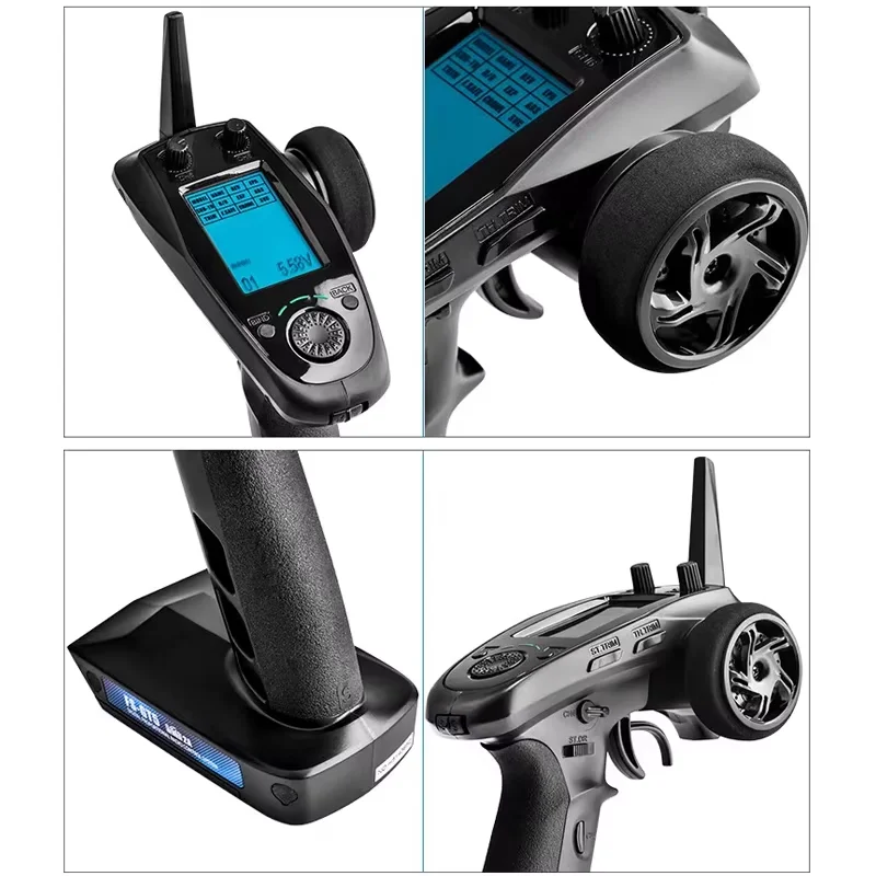 FlySky FS-GT5 z odbiornikiem FS-BS6 6CH FS GT5 2.4G 6CH RC Nadajnik radiowy do pojazdów RC Gąsienica Samochód Łodzie Czołg Zabawka Wyścigi