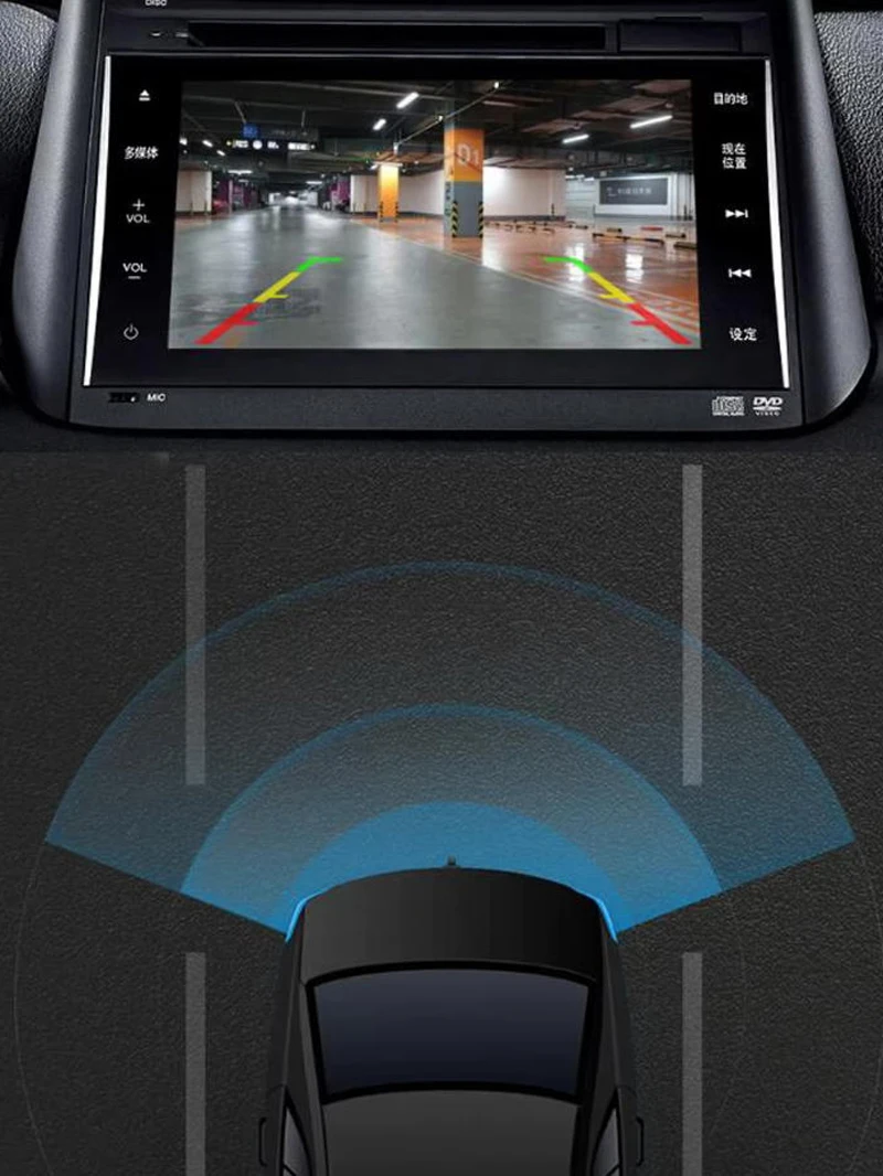 

BigBigRoad Car Intelligent Dynamic Track Rear View Parking CCD Camera For Honda Gienia ( City Hatchback ) 2016 2017 Waterproof