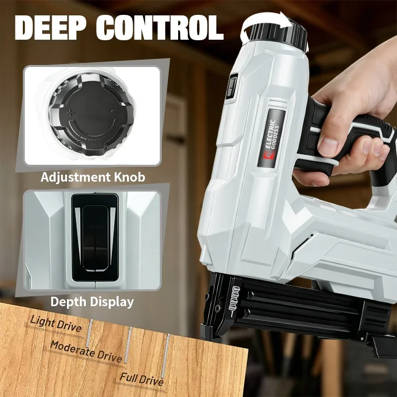 F30 K425 Cordless Electric Nail Gun Depth Adjustment Nailer/Stapler Gun Power Tool For Makita 18V Battery Pin