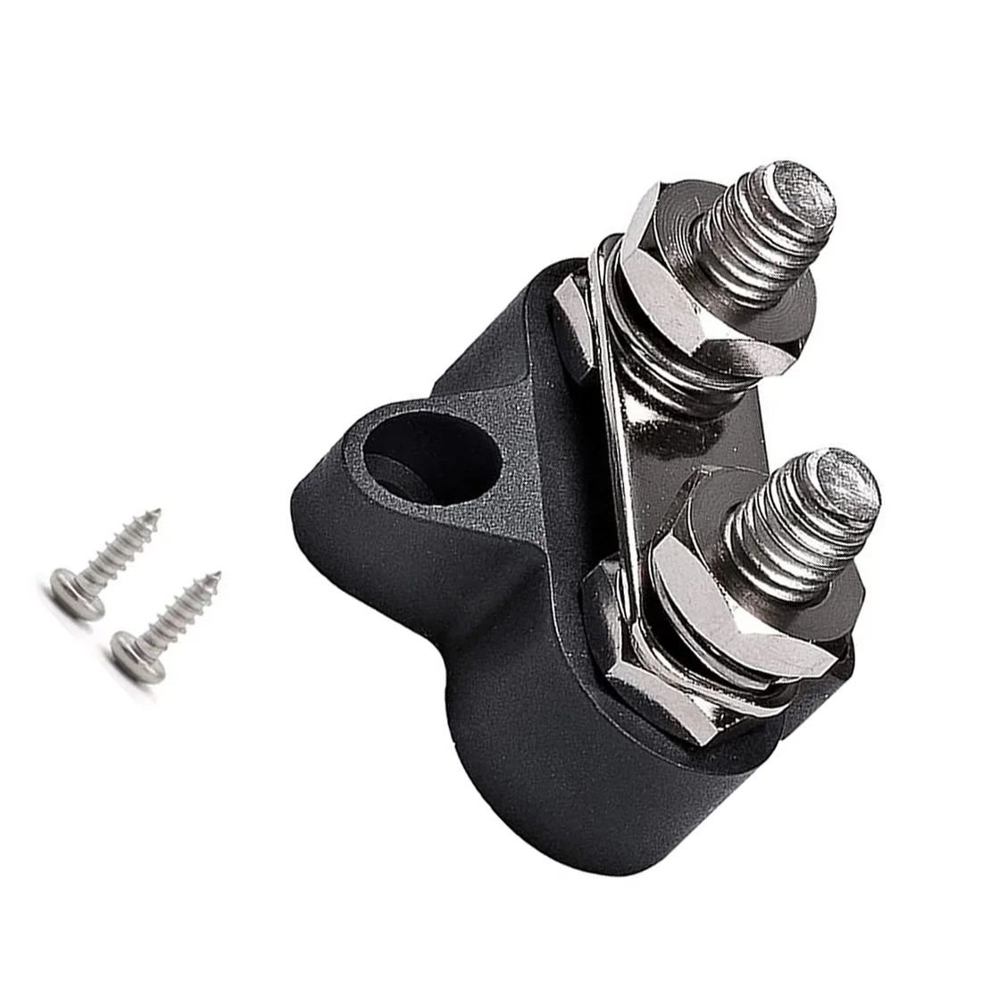 Terminal Block Studs M8 48V Junction Block Bus Bar Dual Heavy Duty Power Distribution Stud for Truck RV Boat,Black