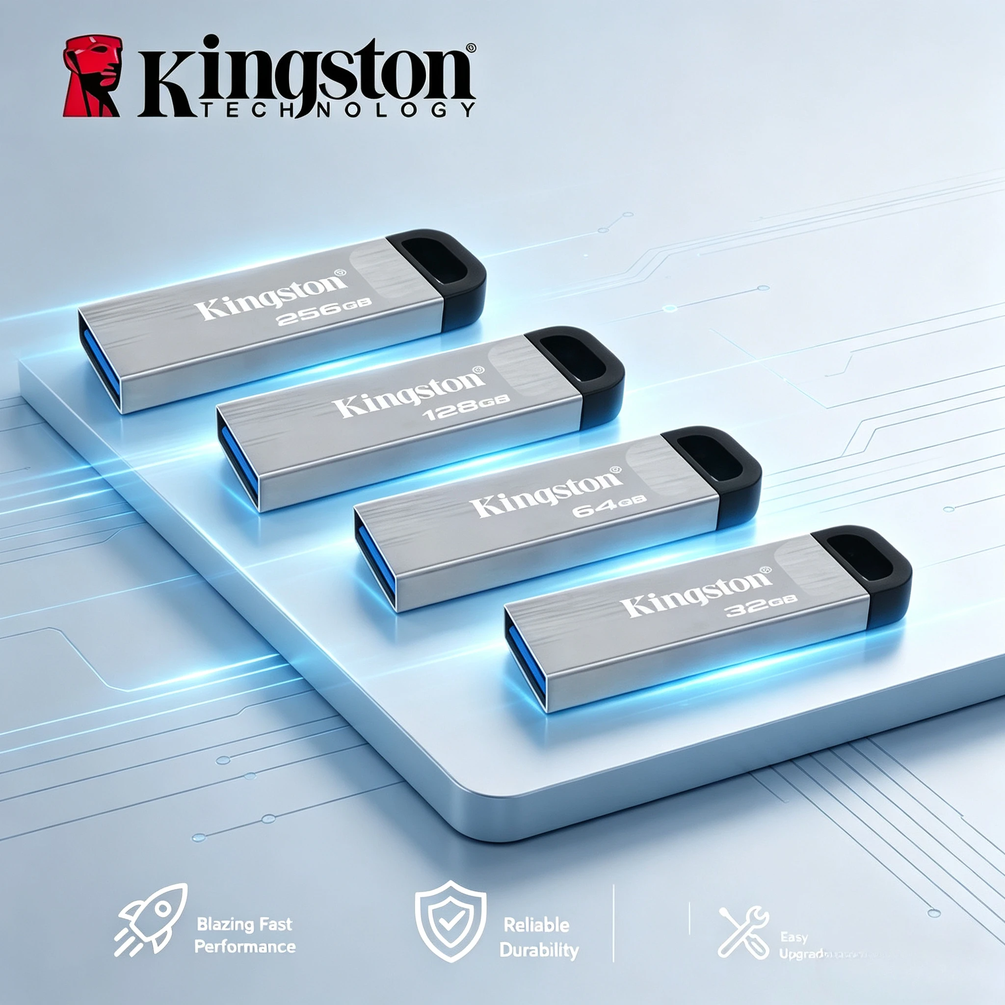 Kingston DataTraveler Kyson USB Flash Drive 32GB 64GB 128GB 256GB USB 3.2 Flash Penrive DTKN Pen Drive for Computer