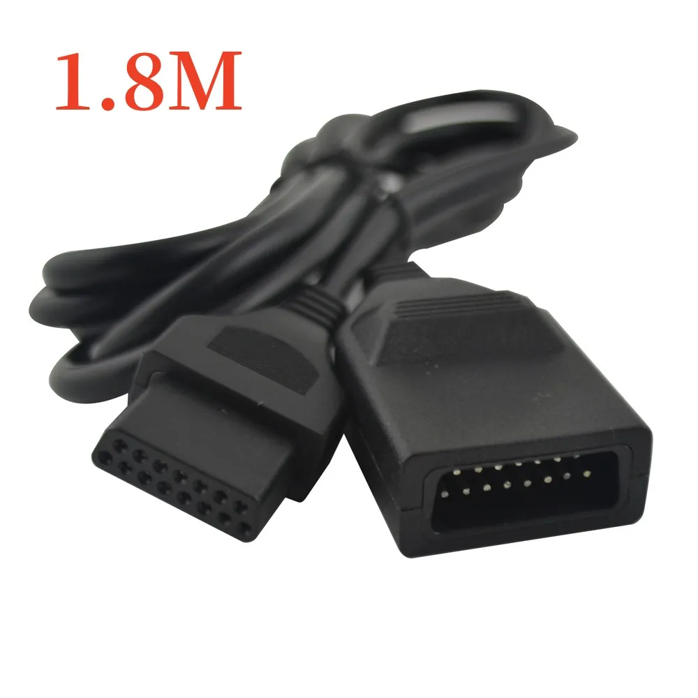 

50pcs 1.8M Gamepad Extension Cable Extender Cord 15pin For SNK/NEOGEO/CD/FC Controller Games Accessories Cables Wire