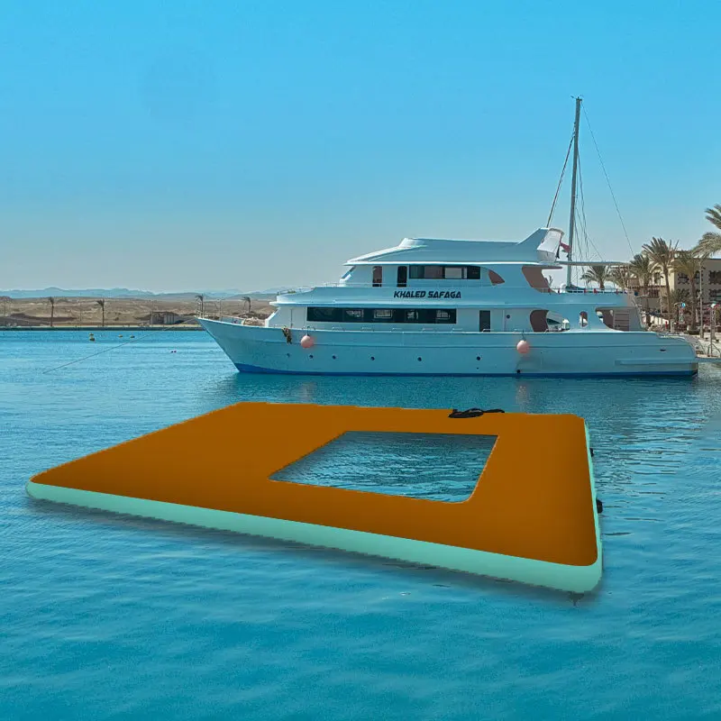 Floating Bridge Dock Boat Inflatable Dock Deck Inflatable Swimming Pool Platform