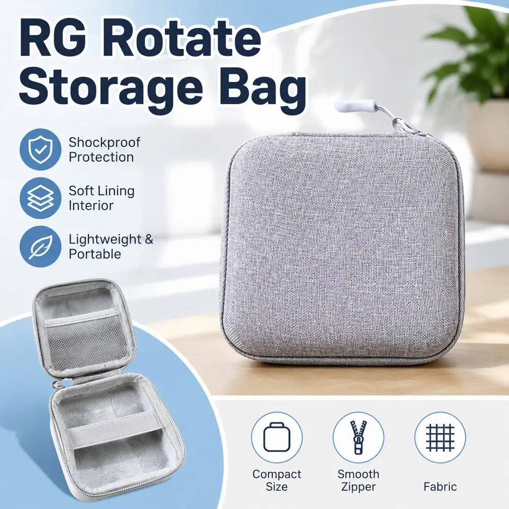 Bolsa protectora de almacenamiento EVA para consola de juegos portátil Anbernic RG Rotate, bolsa de transporte portátil anticaídas a prueba de golpes