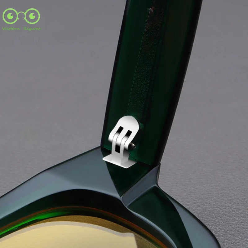 브랜드 고품질 선글라스 UV400 두꺼운 녹색 프레임 남성과 여성 안경 타원형 편광 야간 투시경 운전 선글라스 남성