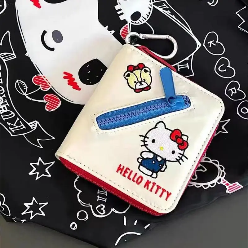 

New Hello Kitty Coin Purse Cute Originality Printing High-capacity ID Storage Bag Fashion Delicate Portable Bank Card Package