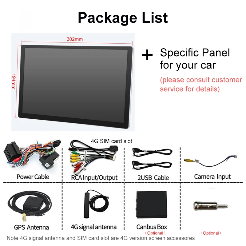 13.1'' 4G Lte Wifi DSP RDS Android Multimedia Carplay Android Auto RDS Radio Car Stereo Player for Ford Tourneo Custom 2016~2021