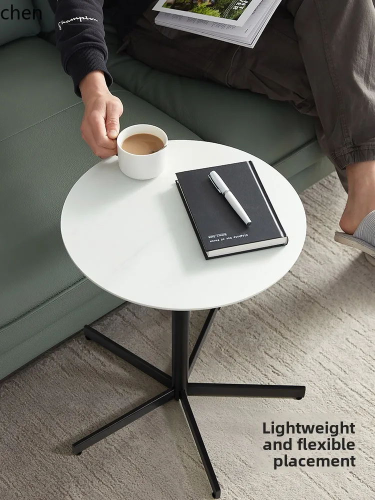 rock slab sofa coffee table living room balcony small round table