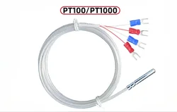 Slot per rullo con resistenza termica in platino Pt100 a 4 fili PT1000 Sensore di temperatura PT100 a quattro fili Olio impermeabile ad alta precisione