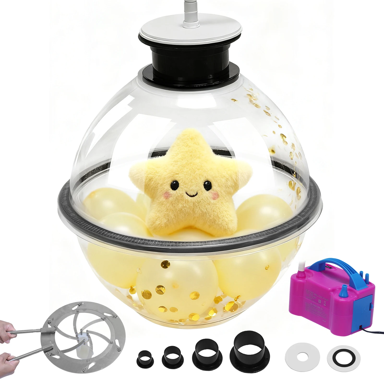 

Balloon Stuffer Kit with Flower Stuffer Tube Set Gift Wrapping Machine DIY Balloon Stuffer for Stuffing Filling Balloon Bouquets