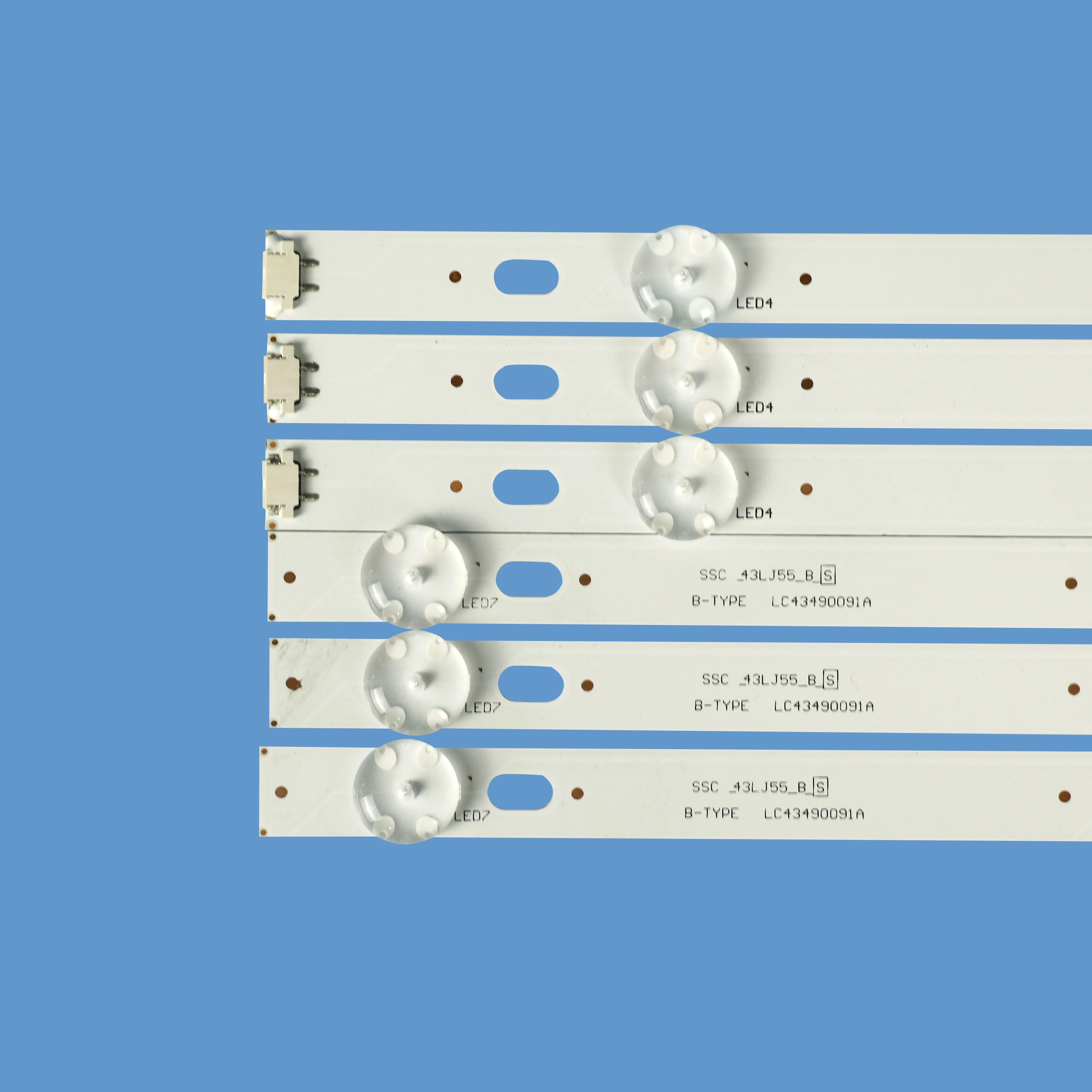 TV-052 tv backlight led strip LC43490058A/LC43490059A/ LC43490060A/LC43490062A LED bar fot tv 43UJ6300 to repair