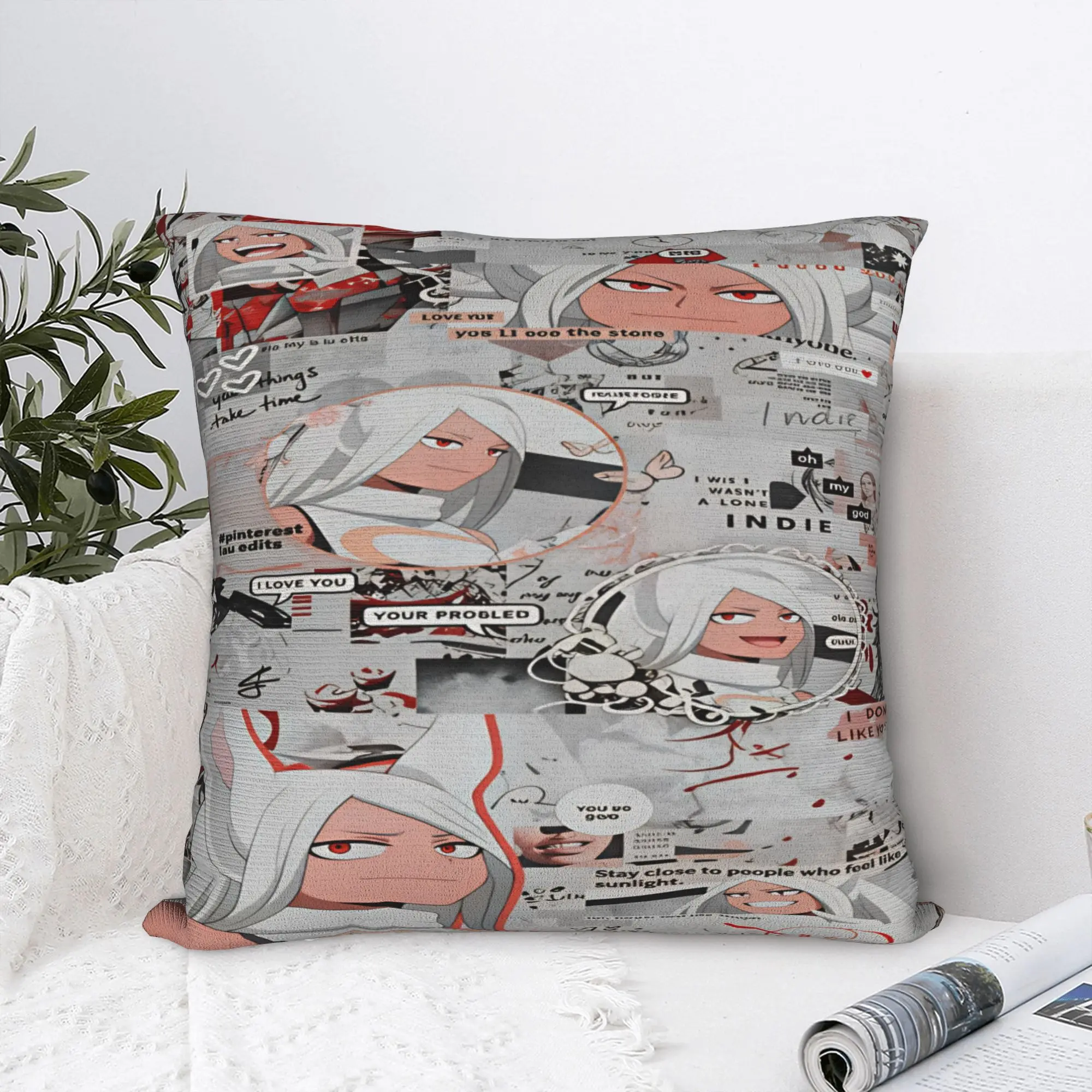 Rabbit Hero Mirko  Pillow Case  Graphic Pillow Cover For Couch Sofa Bedroom Morden Cushion Cover