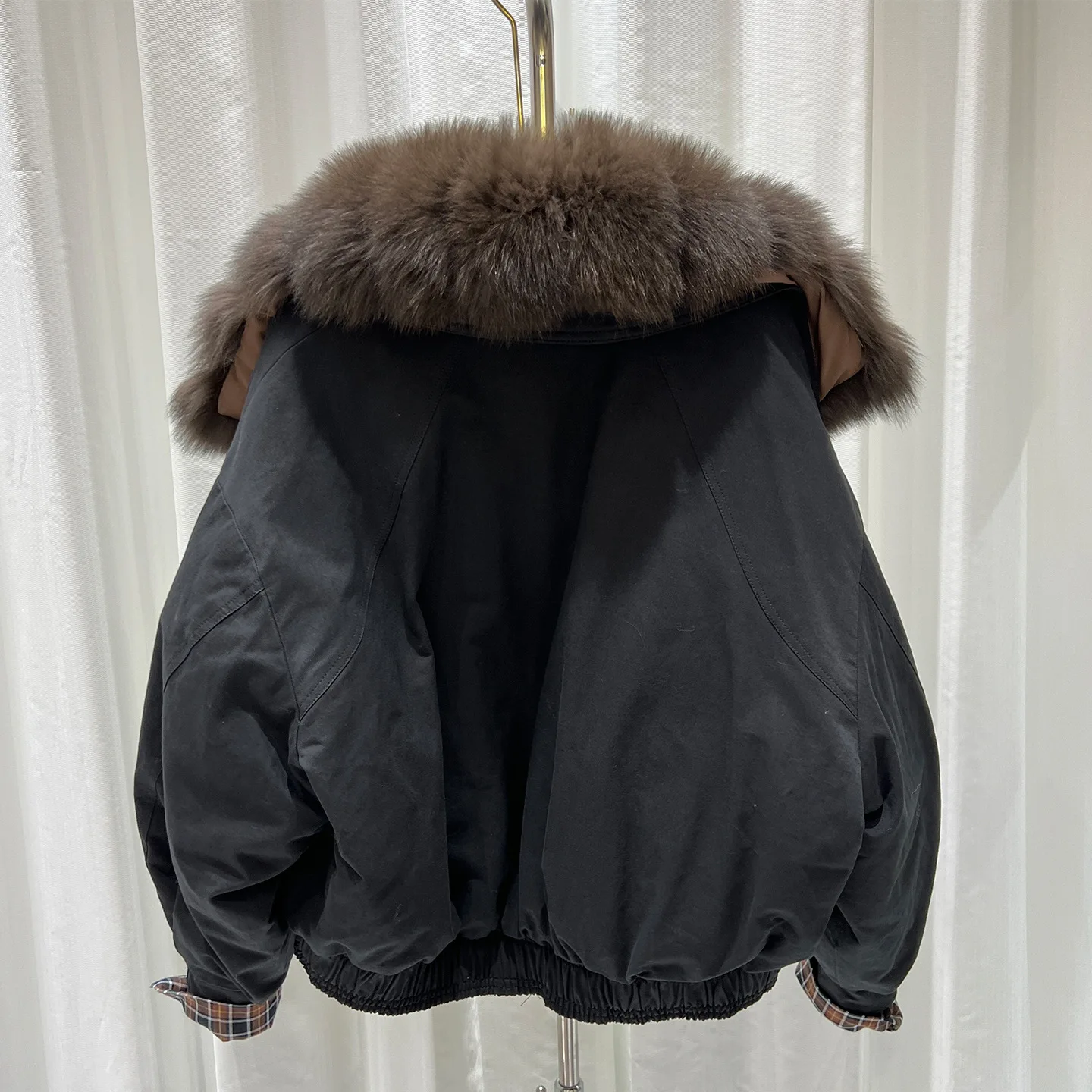 2026 겨울 여성용 리얼 폭스 퍼 재킷 화이트 덕 다운 코트 따뜻한 파카 여성용 지퍼 패션 아우터웨어 천연 퍼 퍼퍼 재킷