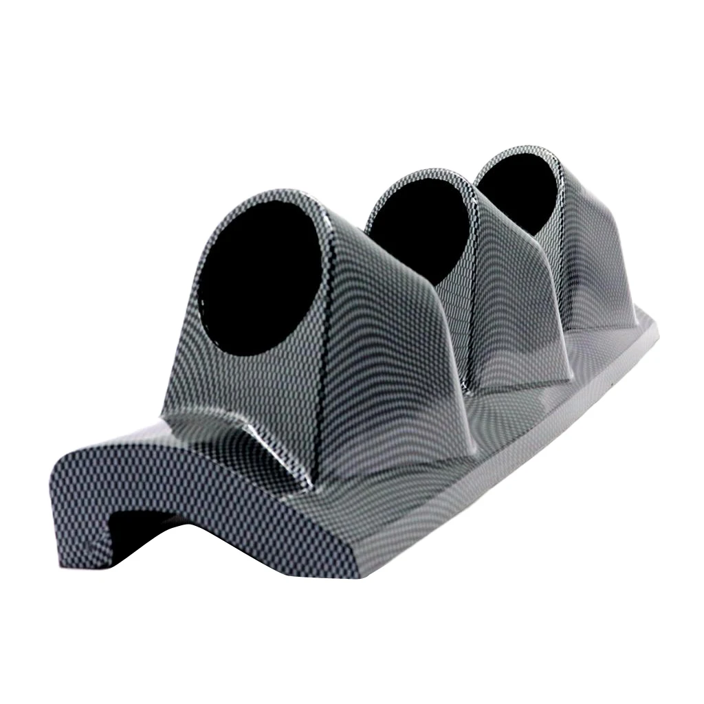 Three Meter Dash Mount Pod Bezel ABS Gauge Holder for Universal Car 52mm Gauges Set Right Side Pillar