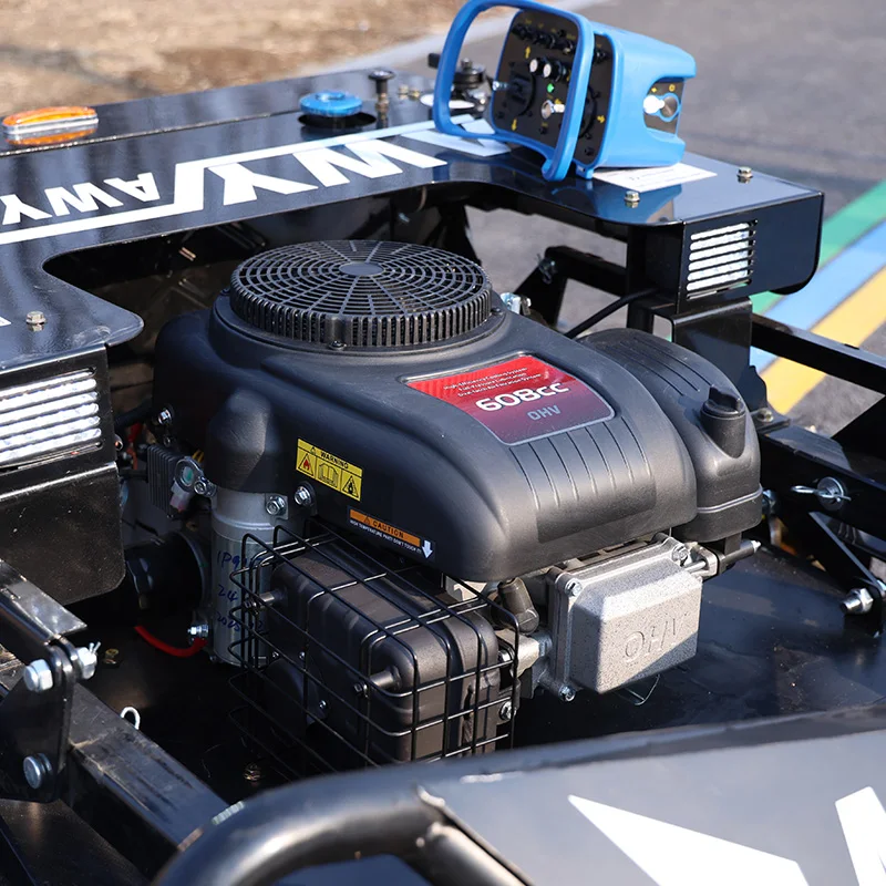Customized Tank Type Remote Control Lawn Mower Robot 900mm Cutting Width High Power with Free Blade Kit
