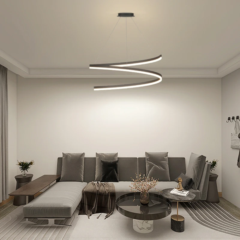 

Minimalist ring living room headlights modern atmosphere hall main lights 2022 New Scandinavian light luxury restaurant lights