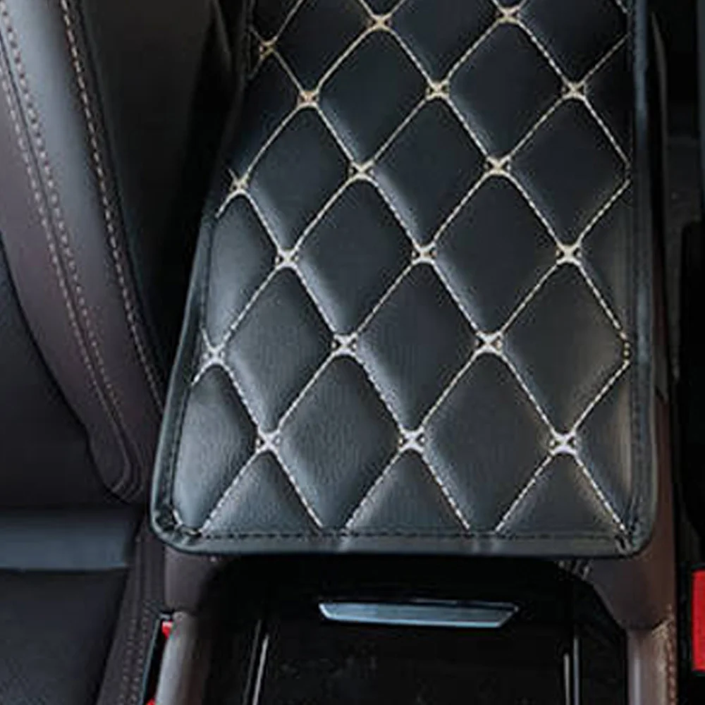 

Car Center Console Box Pad Protector Universal Armrest Pad Cover Non-slip Soft Fiber Leather Auto Decoration Styling Arm Rest