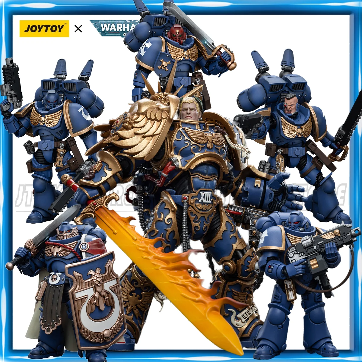 [IN-STOCK]JOYTOY Warhammer 40K 1/18 Action Figures Ultramarines Titus Victrix Guard Guilliman Anime Model Toys Gift