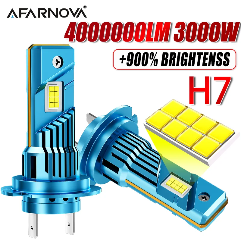 

2500W Turbo H7 LED Headlight Bulbs CANBUS Lights 3000000LM Mini Lamp 8549CSP Wireless Car LED With Fan Turbo Auto Lamp 6500K 12V