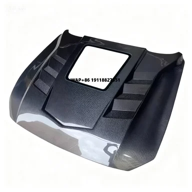 

For 2018-2022 Mustang GTSS Style Carbon Fiber Hood, New Condition, Comes with Installation Hardware, Engine Bonnet Cover