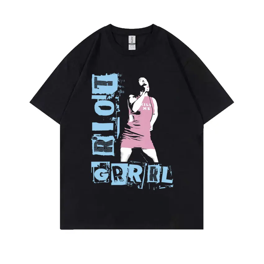 

Limited Bikini Kill Riot Grrrl Graphic Print T-shirt Classic Kathleen Hanna T Shirt Men Women Vintage Punk Rock Oversized Tshirt