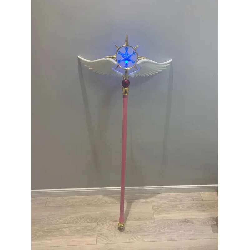 114cm Length Cardcaptor Sakura Clear Card Kinomoto Sakura Cosplay Star Dream Stick Magic Wand Halloween Party Cosplay Props New