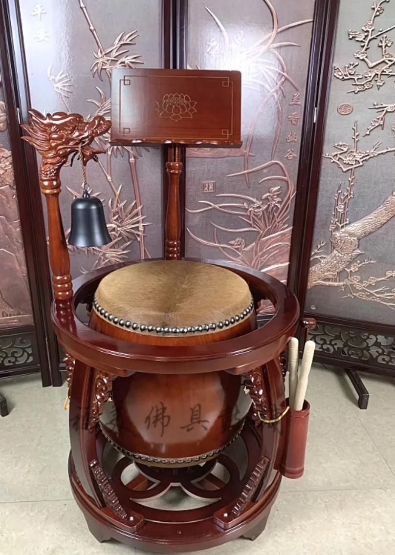 الطبل التايواني 39 سنتيمتر طبلة الفراء معبد التحف معبد طبل أداة قرع