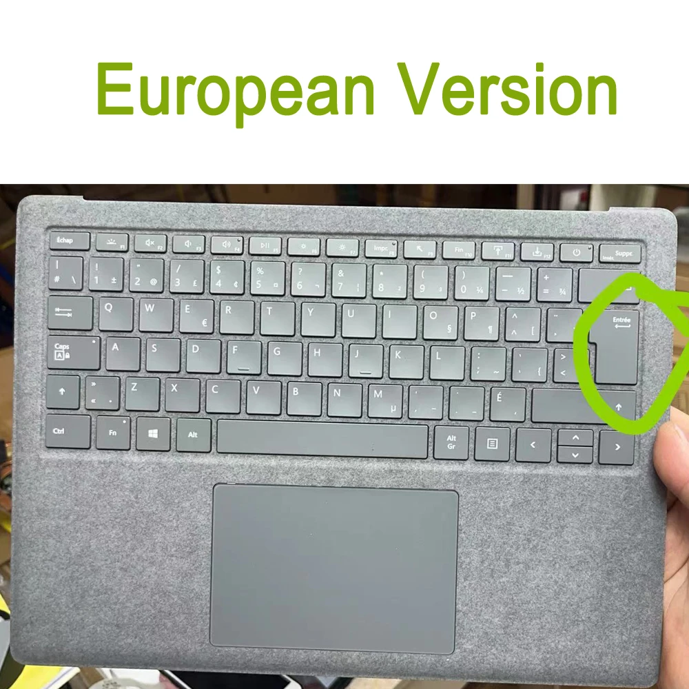 AAA+++ Keyboard For Microsoft Surface Laptop 3 Laptop 4 1867 1868 1873 Topcase Assembly Keyboard with Trackpad Complete Gray