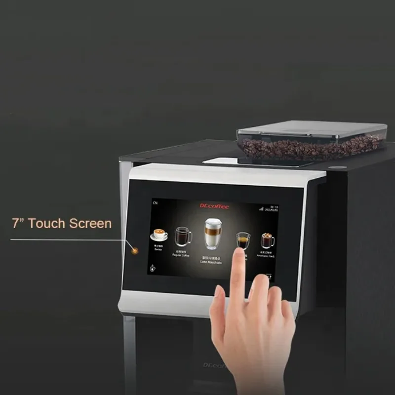 Dr.Coffee C12 Fully Automatic Espresso Coffee Machine, Fast Brewing, Auto Clean for Cafes/Restaurants/Offices