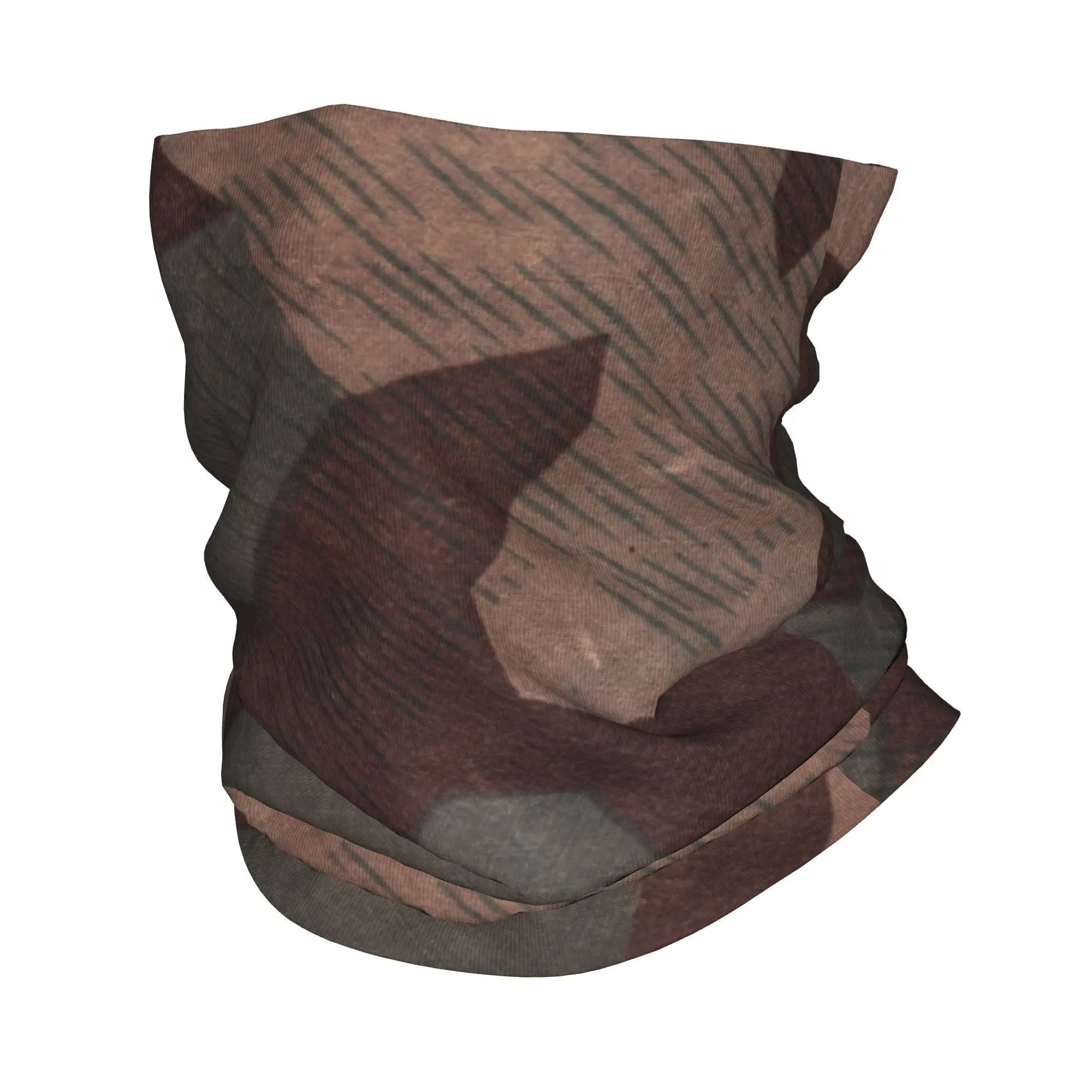 

Custom Splintertarn Military Camouflage Bandana Neck Warmer Men Women Winter Hiking Scarf Gaiter Army Tactical Camo Face Cover