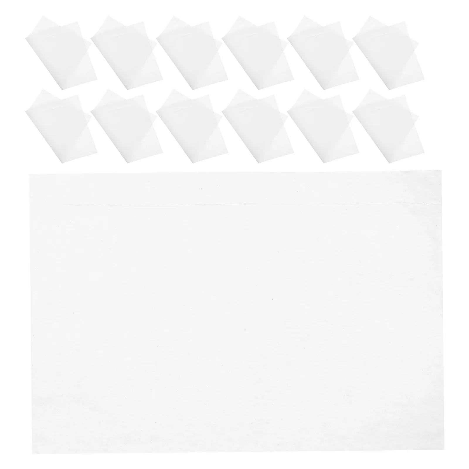 100 قطعة أكياس تسمية الشحن مغلفات شفافة ذاتية الغلق لتعبئة قائام الفواتير بطاقات حماية المستندات البريدية