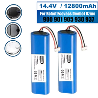 2025New 12800mAh Upgrade Robot Vacuum Cleaner Battery Pack for Ecovacs Deebot Ozmo 900, 901, 905, 930, 937