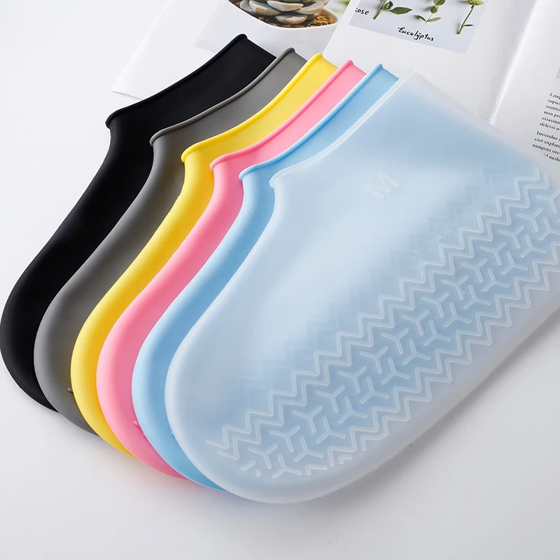 Waterproof Shoe Cover Reusable Rain Boots Non-Slip Silicone Overshoes Outdoor Shoes Protector Boots unisex Shoes accessories