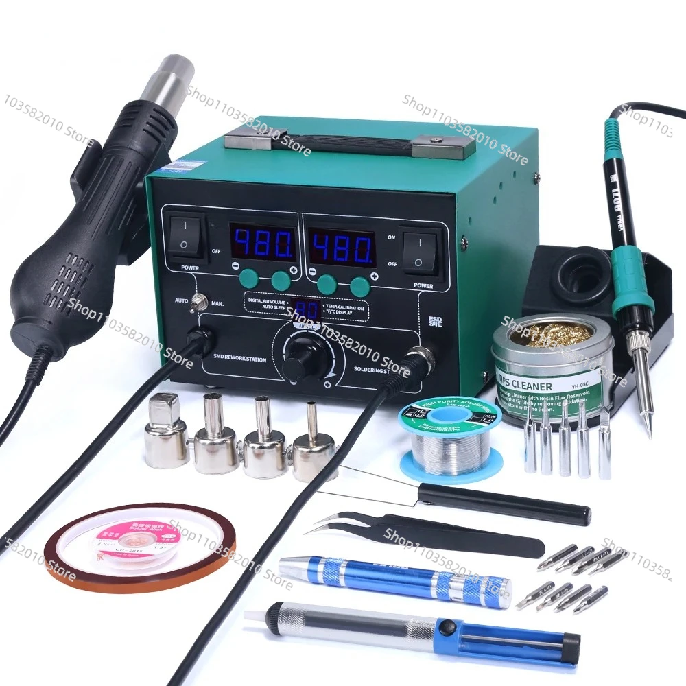YIHUA 862BD+ Hot Air Gun Soldering Station 720W High Power With Imported Heater Used For Mobile Phone Welding Repair Tool